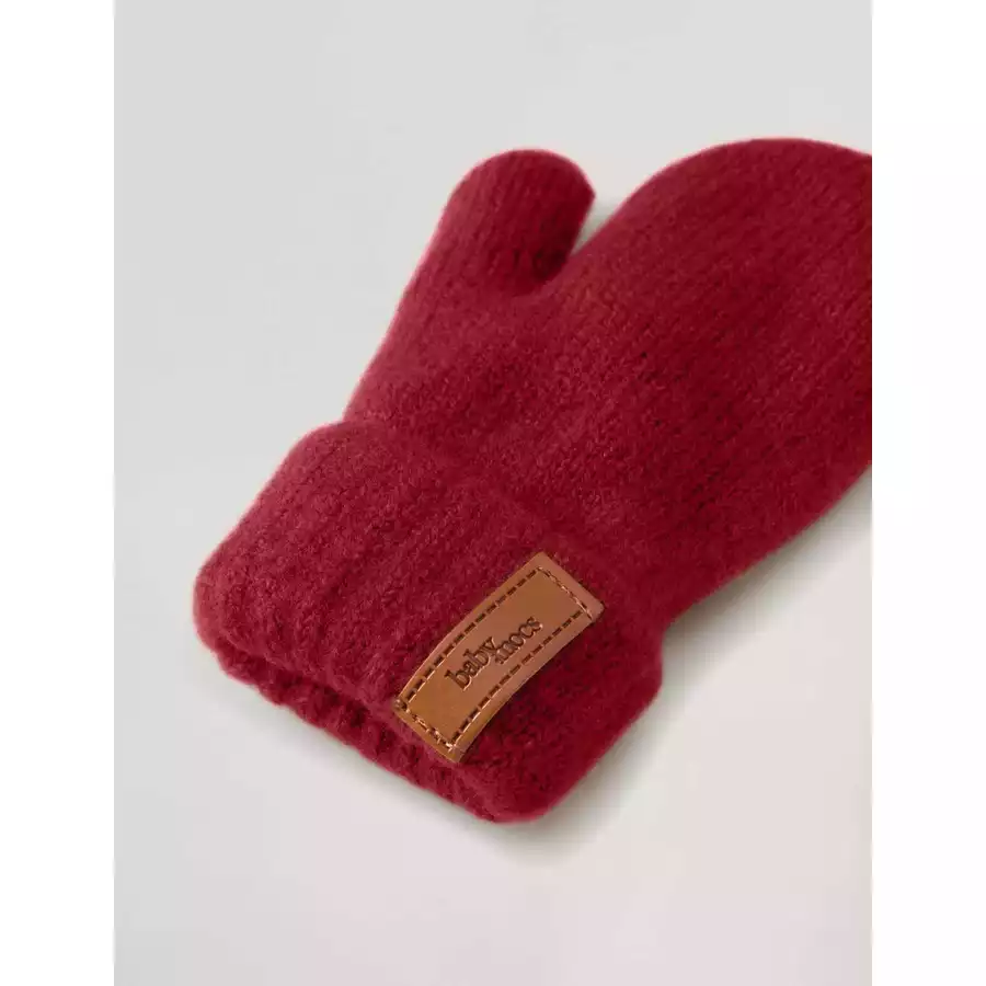 BabyMocs Handschuhe Vegan burgundy