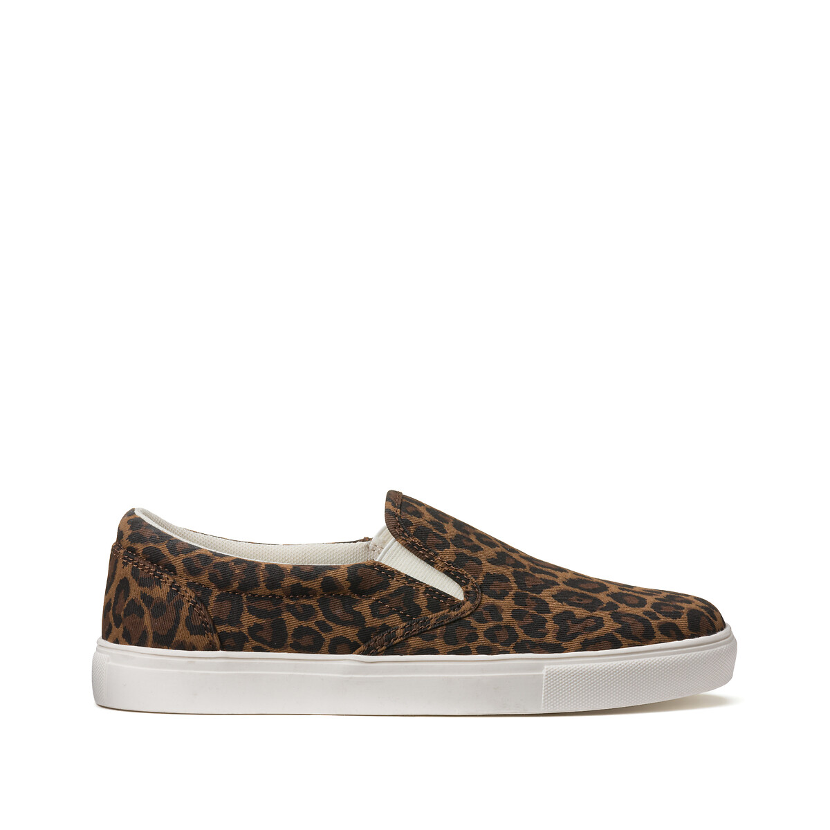 COLEÇÃO LA REDOUTE<br>Tênis slip-on com estampa de leopardo