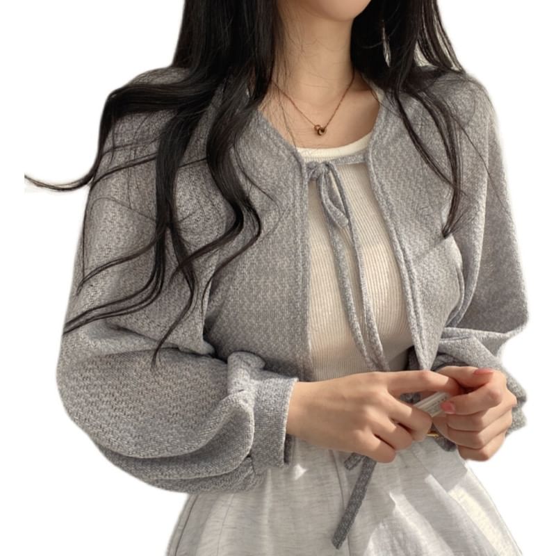 Eiffekee - Cropped Cardigan met Striksluiting