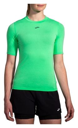 Maillot manches courtes Brooks High Point Trail Vert Femme