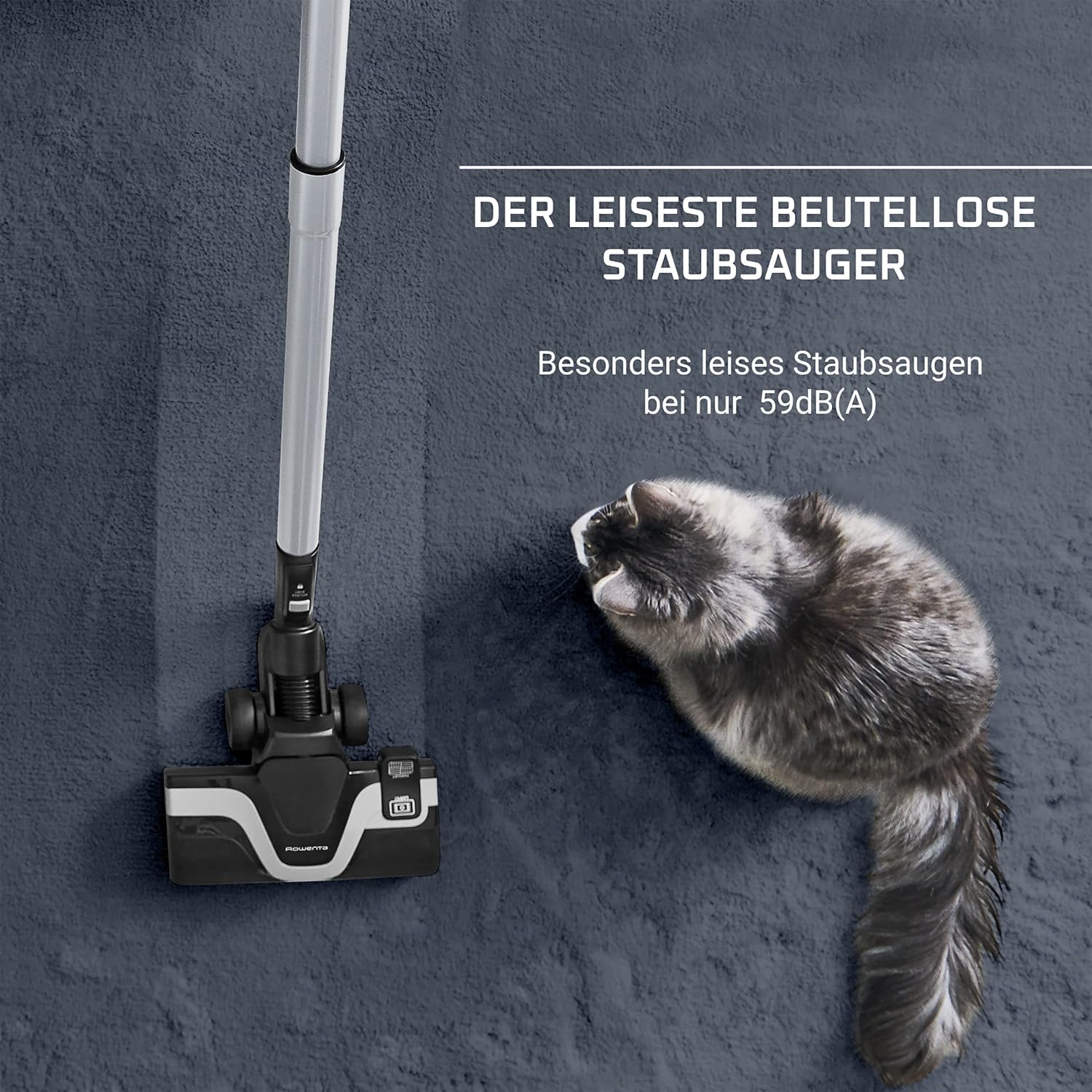 Rowenta Silence Force Cyclonic Effitech beutelloser Bodenstaubsauger, Parkett, hohe Saugkraft, niedriger Energieverbrauch, HEPA-Filterung, 2,5l XXL-Fassungsvermögen, 12m Aktionsradius, Schwarz, RO7935