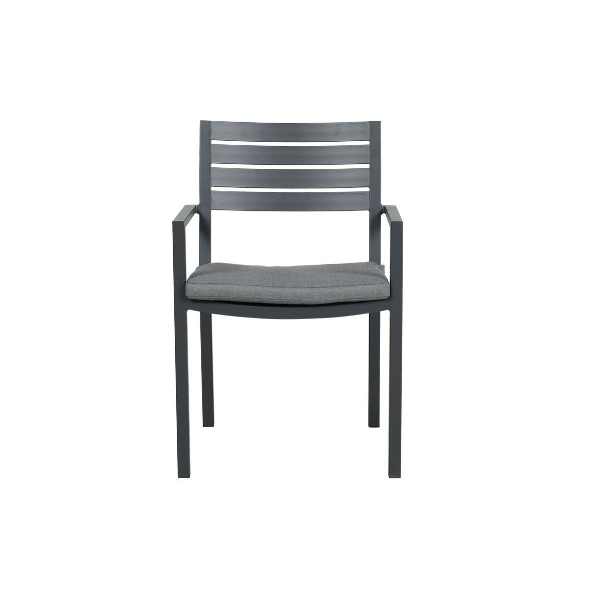 Garden Impressions Amarillo 2 stuks donker grijze tuinstoelen