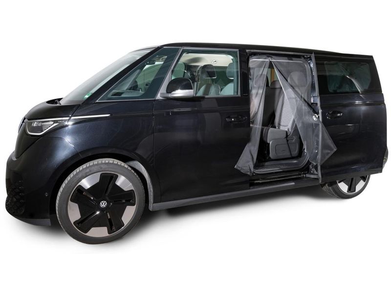 Van Quito Schiebetürenmoskitonetz, fine-mesh VW ID Buzz Schiebetürenmoskitonetz Magnetreissverschluss, VW ID Buzz, Fahrerseite (links), Maschenweite Fine-mesh