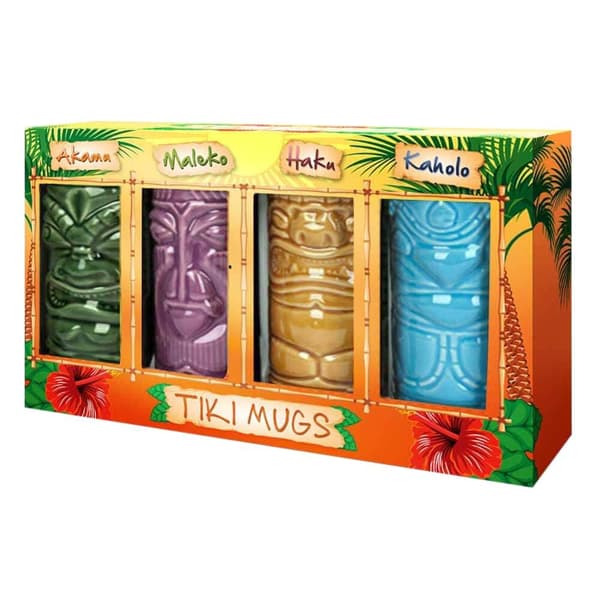 4x Keramikkrus - Tiki