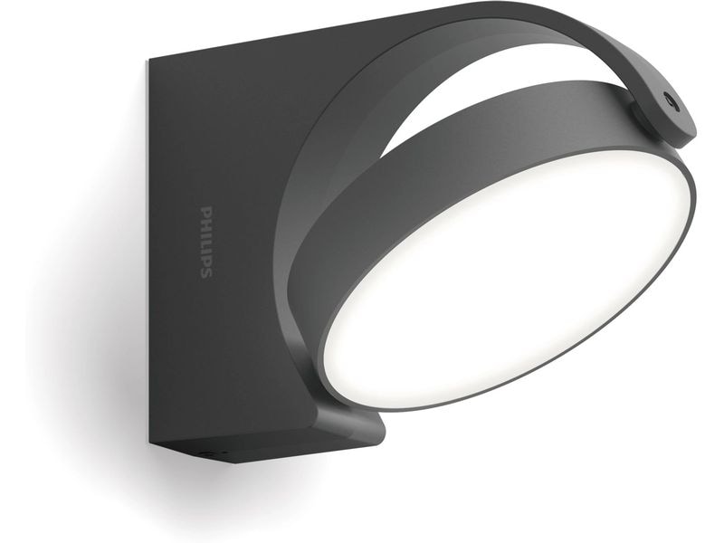 Philips Wandleuchte Mimosa 7W 2700K Anthrazit LED-Wandlampe