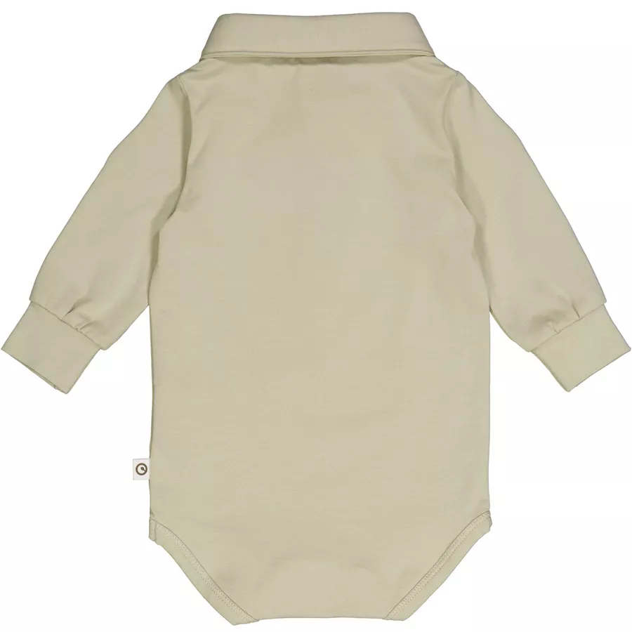 Müsli Polo-Langarmbody Desertgreen