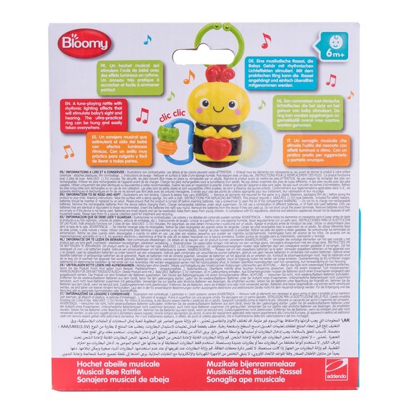 Hochet abeille musicale