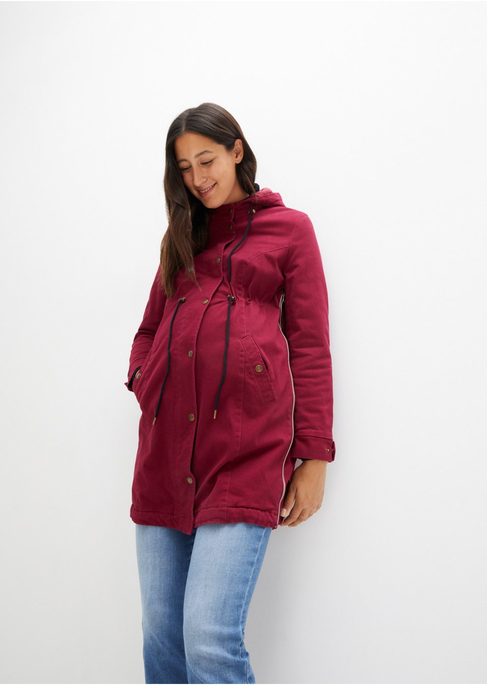 Parka de grossesse avec doublure polaire douillette