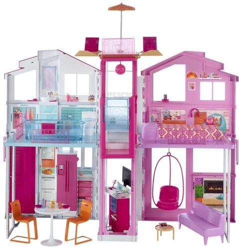 BARBIE MALIBU HUIS MET 3 VERDIEPINGEN
