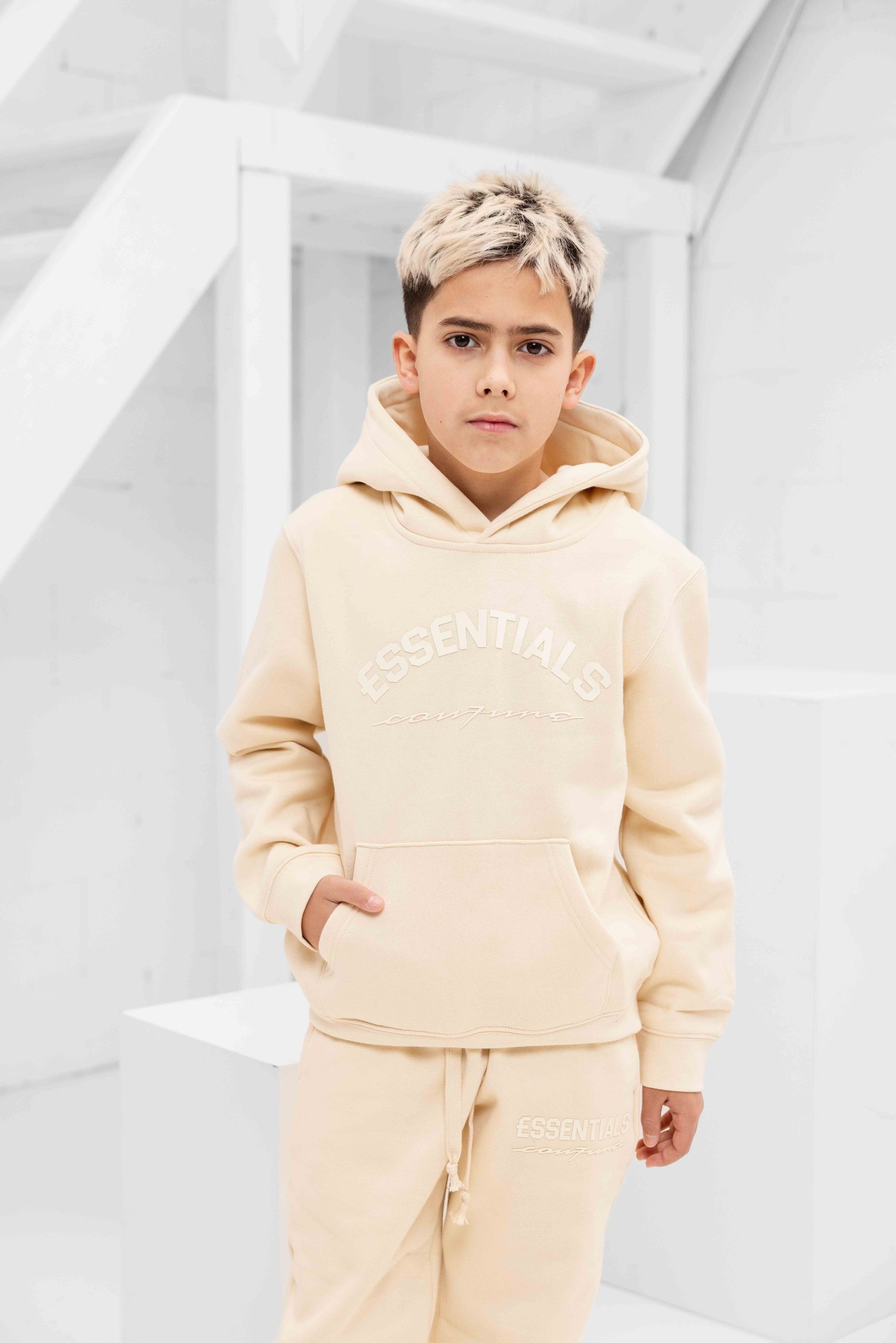 Cou7ure Essentials Basic Curve Trainingspak Kids Beige