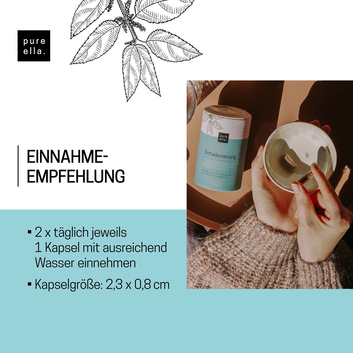 pure ella. Entwässerung