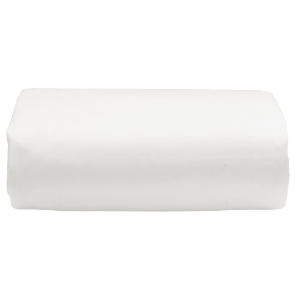 vidaXL Afdekzeil, wit, 1x2,5 m, 650 g/m²
