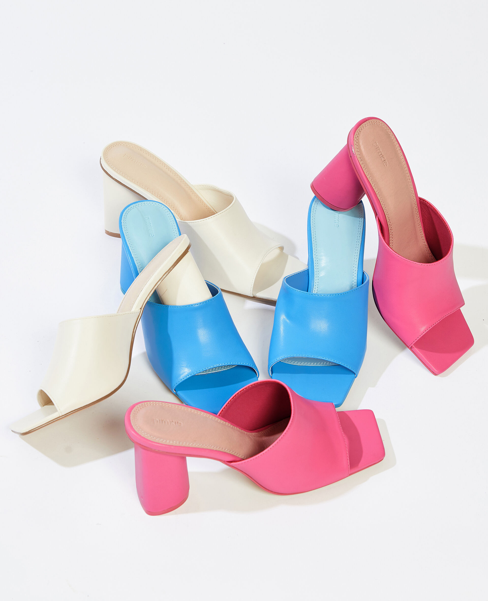 Mules à talons - Rose