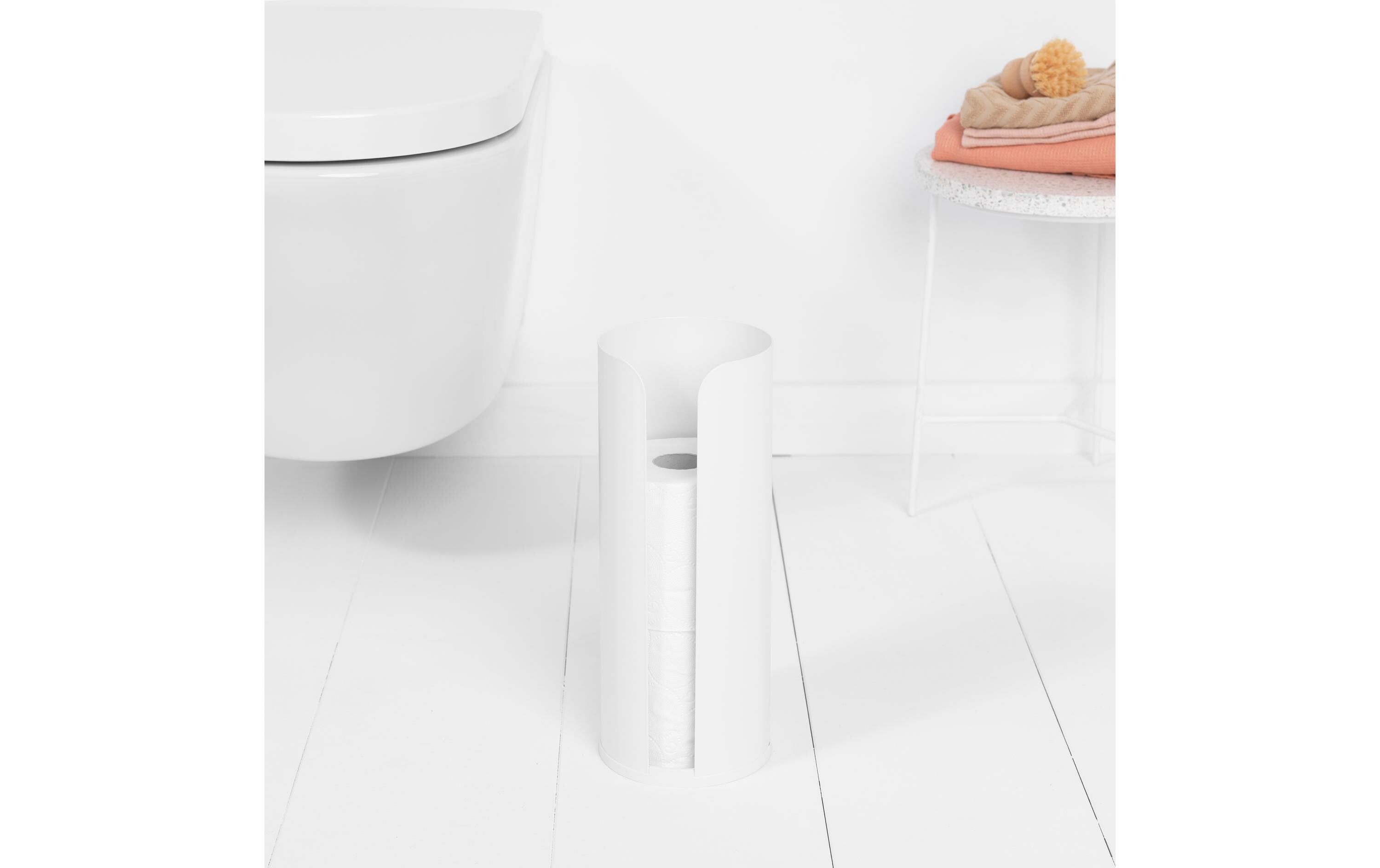 Toilettenpapierhalter ReNew für 3 Rollen, WeissWC-Rollenhalter