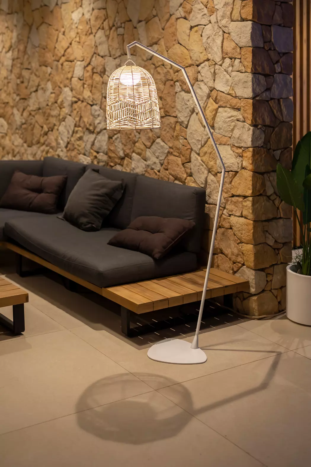 Außenstehlampe Santorini