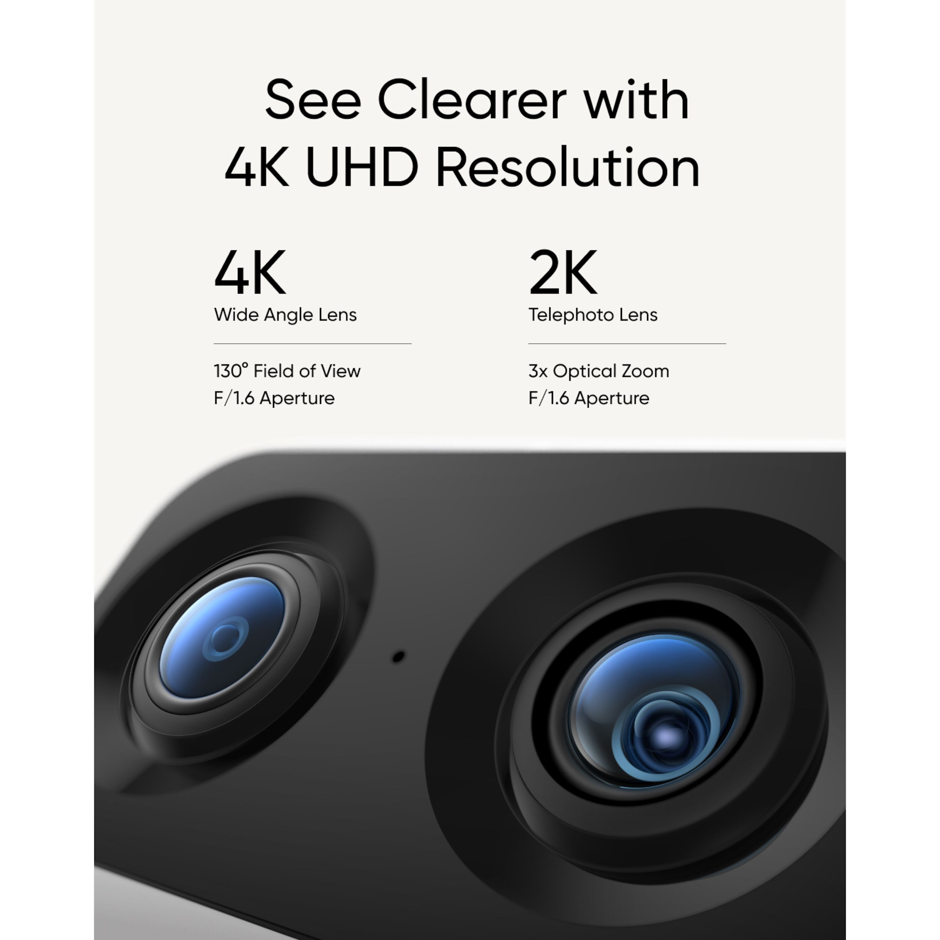 Eufy Indoor Cam S350 Trådløst overvåkingskamera