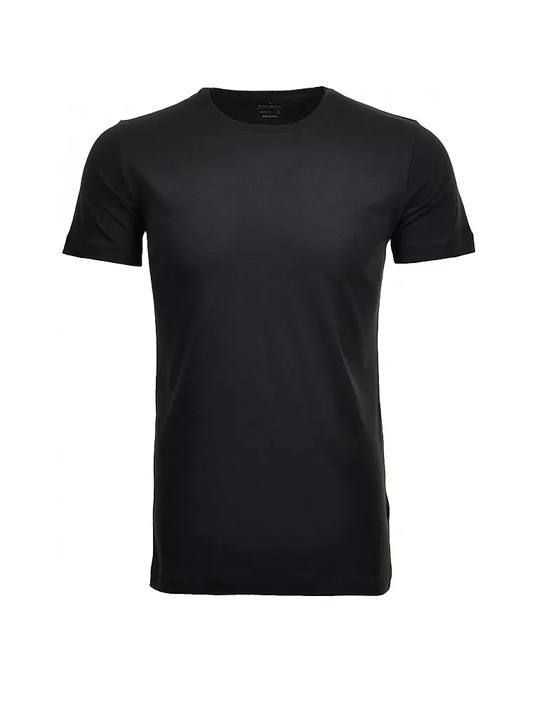 RAGMAN T-Shirt 2er Pkg schwarz