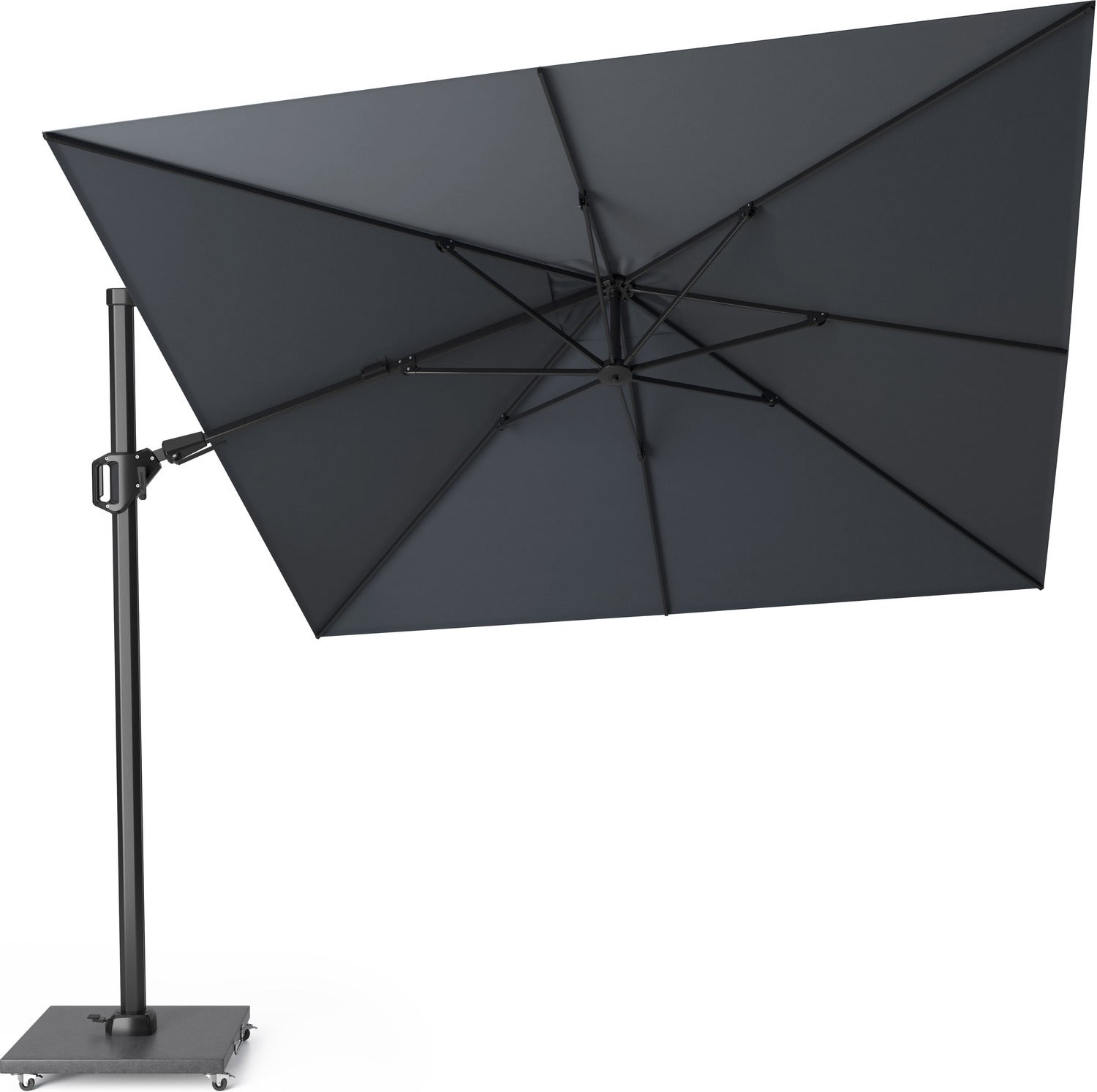 Platinum Outdoorable zweefparasol Challenger antraciet 30+UV 300 x 300 cm