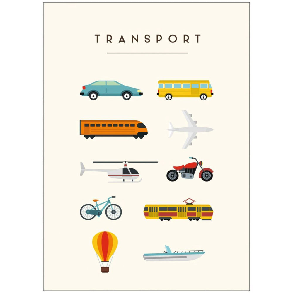 Køb Poster & Frame Citatplakat - Transport – Børneplakat