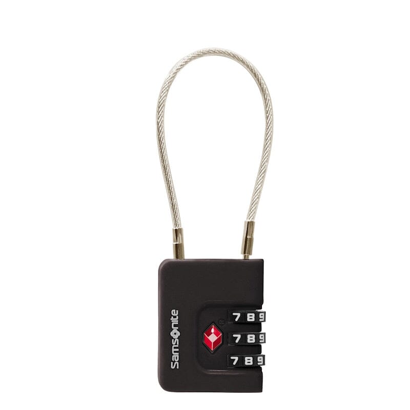 Samsonite TA Revolution Cablelock 3 Dial TSA Black