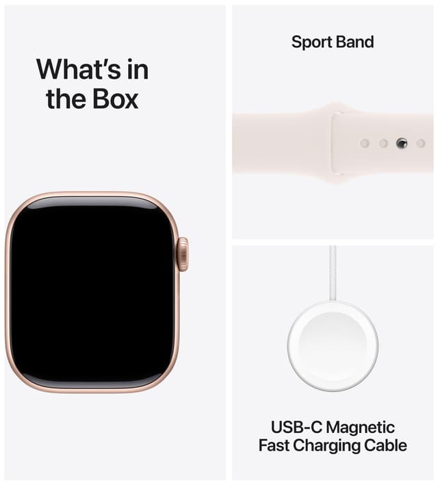 Apple Watch S10 42mm GPS (Rose Gold Alu/Light Blush sportsrem) S/M