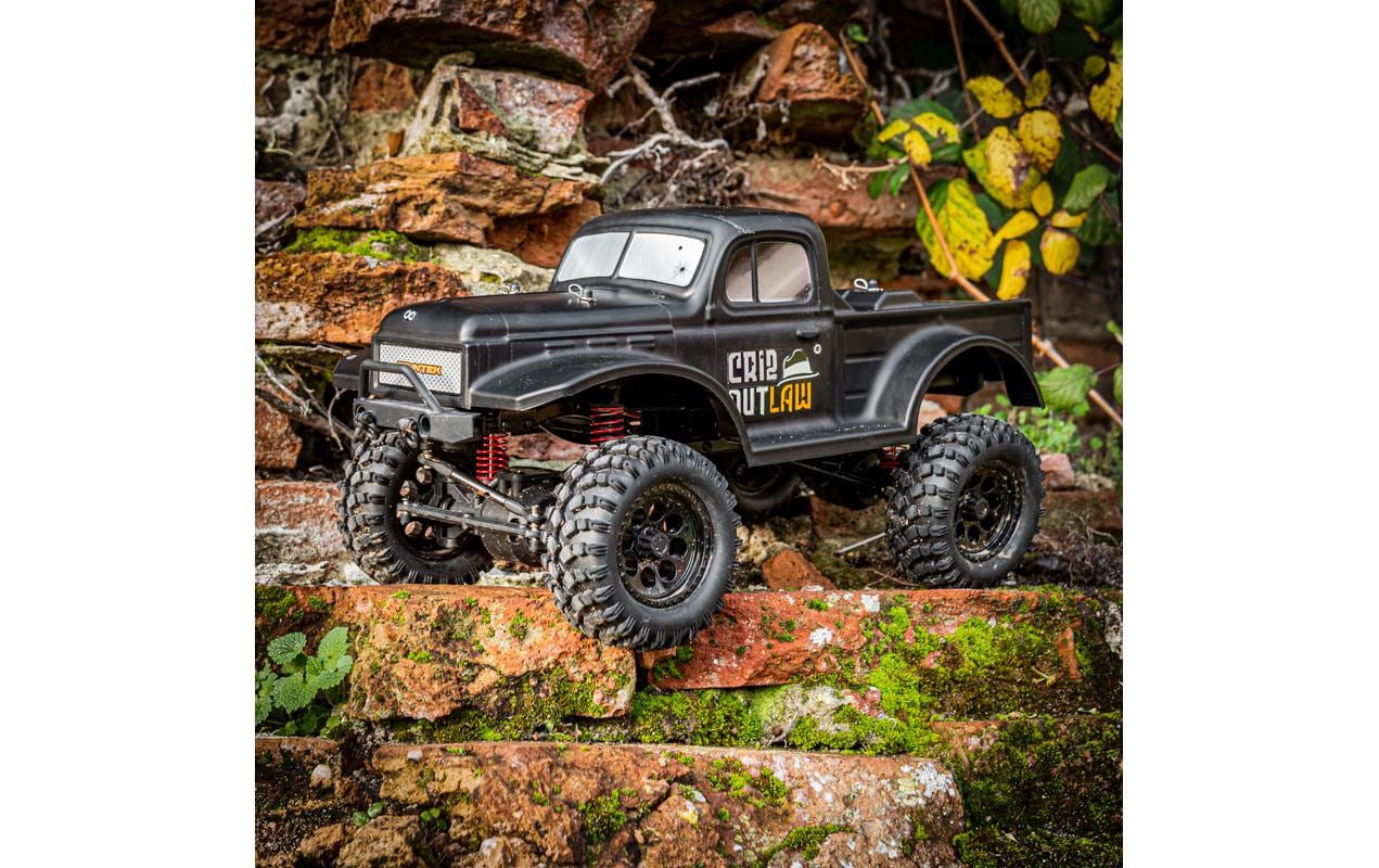 Scale Crawler CR12 Outlaw Schwarz, RTR, 1:12<br>4x4 Rock Crawler Pick-up
