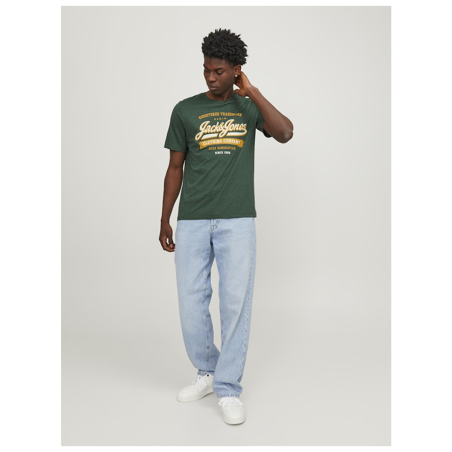 Jack & Jones JJELOGO TEE SS O-NECK 2 COL SS