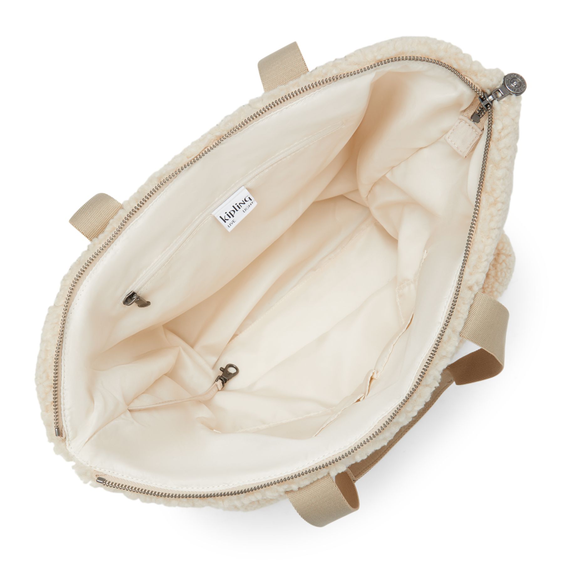 GLYNN Grand fourre-tout avec fermeture zippée - Natural Fuzz