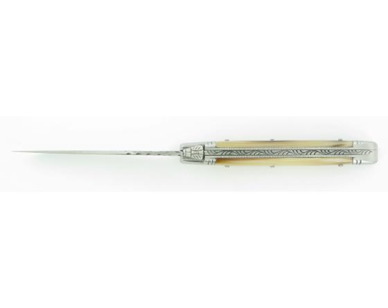 Laguiole Corne Carbone Couteau de poche Laguiole par Chazeau Honoré
