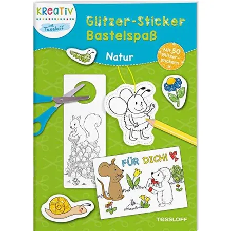 Tessloff Glitzer Sticker Bastelspaß Natur