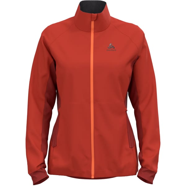 Veste ski de fond ODLO BRENSHOLMEN JACKET W CINNABAR/SPICED APPLE