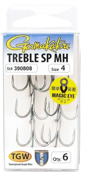 Hameçon Triple Gamakatsu Treble SP MH Hyper Corrosion Protected