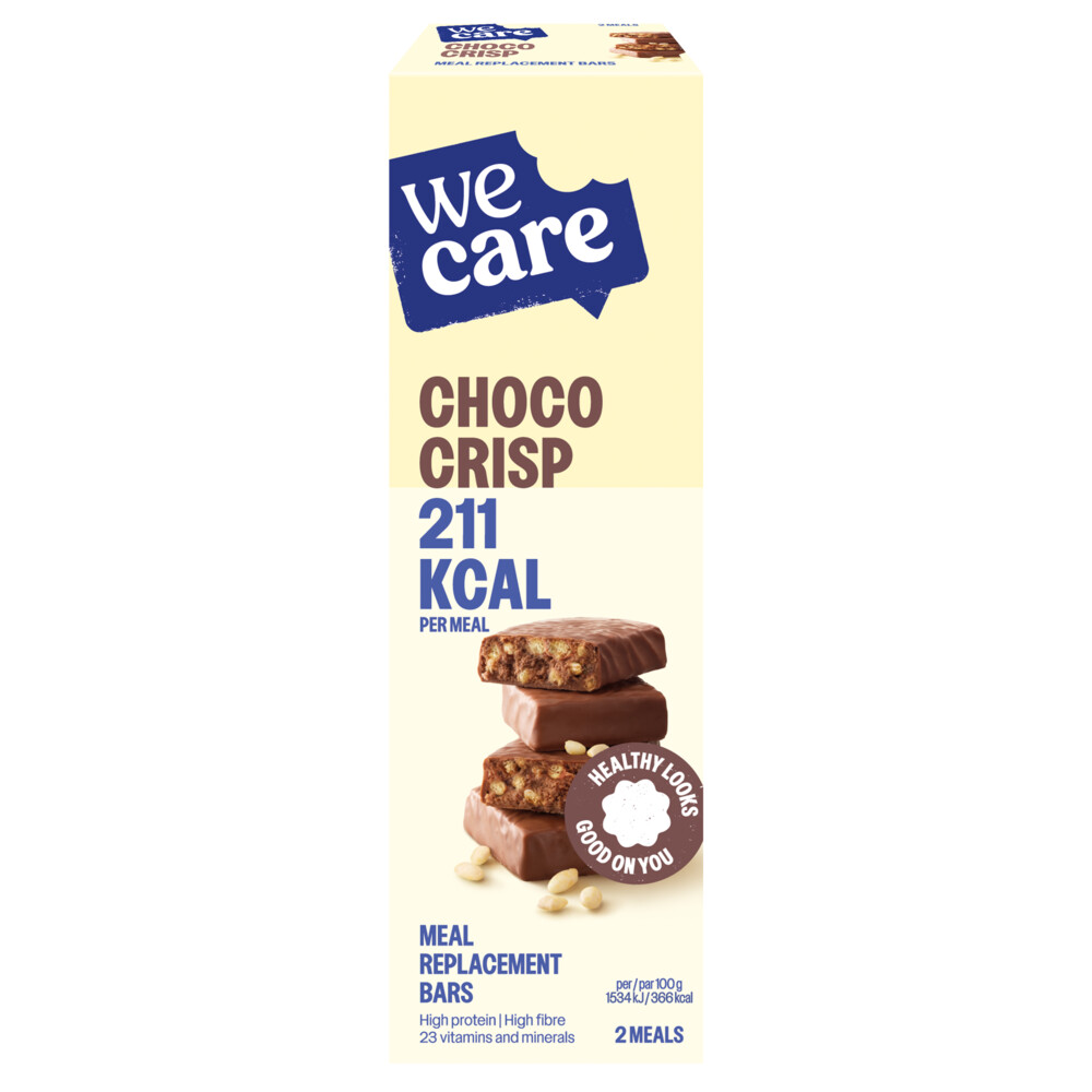 3x WeCare Meal Replacement Bars Choco Crisp116 gr
