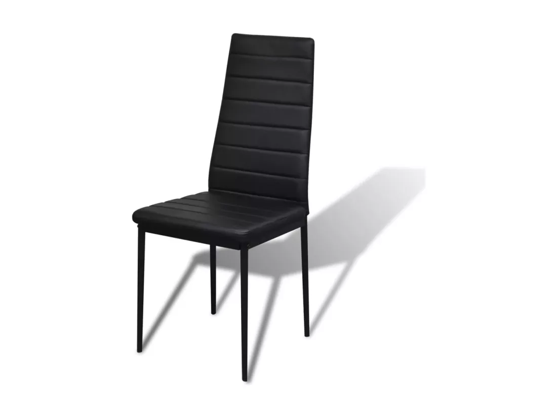 Ensemble de table pour salle à manger cinq pièces noir