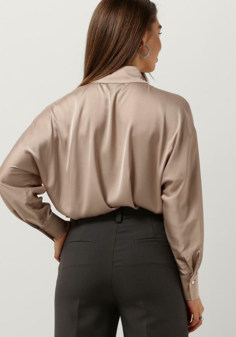 ACCESS bronzen access blouse satin shirt