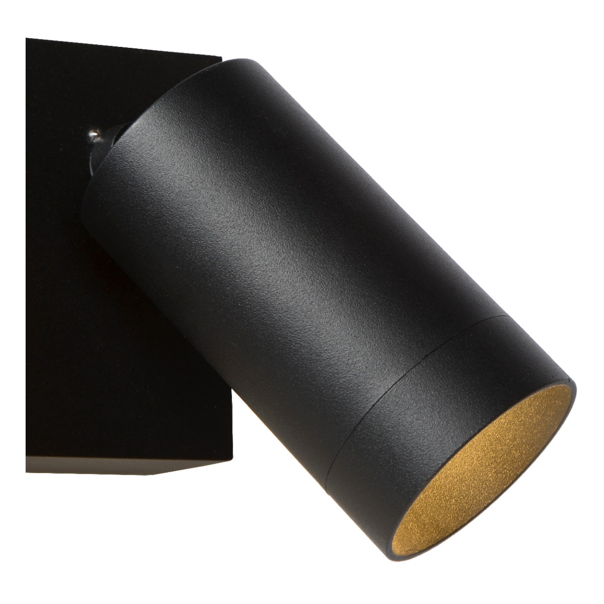 Lucide Taylor LED dubbele wandspot 50W 18x15cm zwart