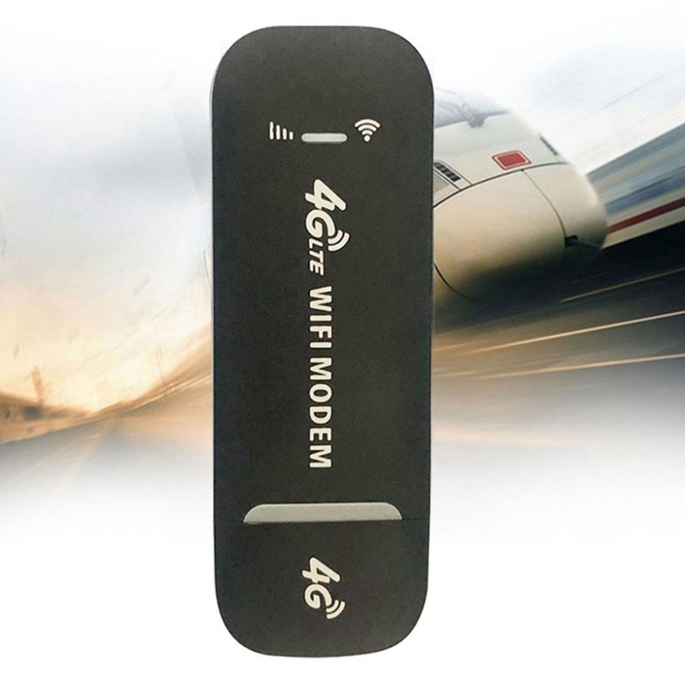 (150Mbit/s) Mobiler Hotspot 4G / LTE USB A Dongle WiFi Modem Netzwerk Router   Mini SIM Karten Slot - Schwarz