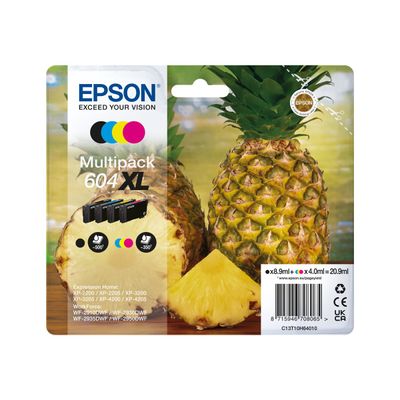 Epson 604XL Ananas - pack de 4 - noir, jaune, cyan, magenta - cartouche d'encre originale