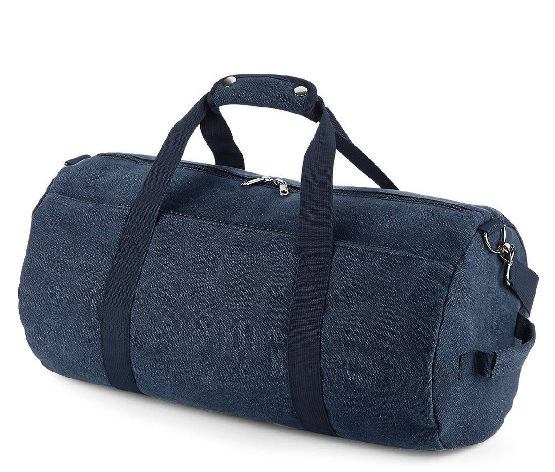 Bag Base BG655 - Sac polochon en toile Vintage
