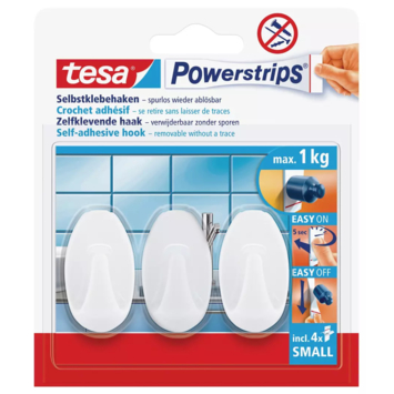 Tesa Powerstrips set klein ovaal 3 stuks