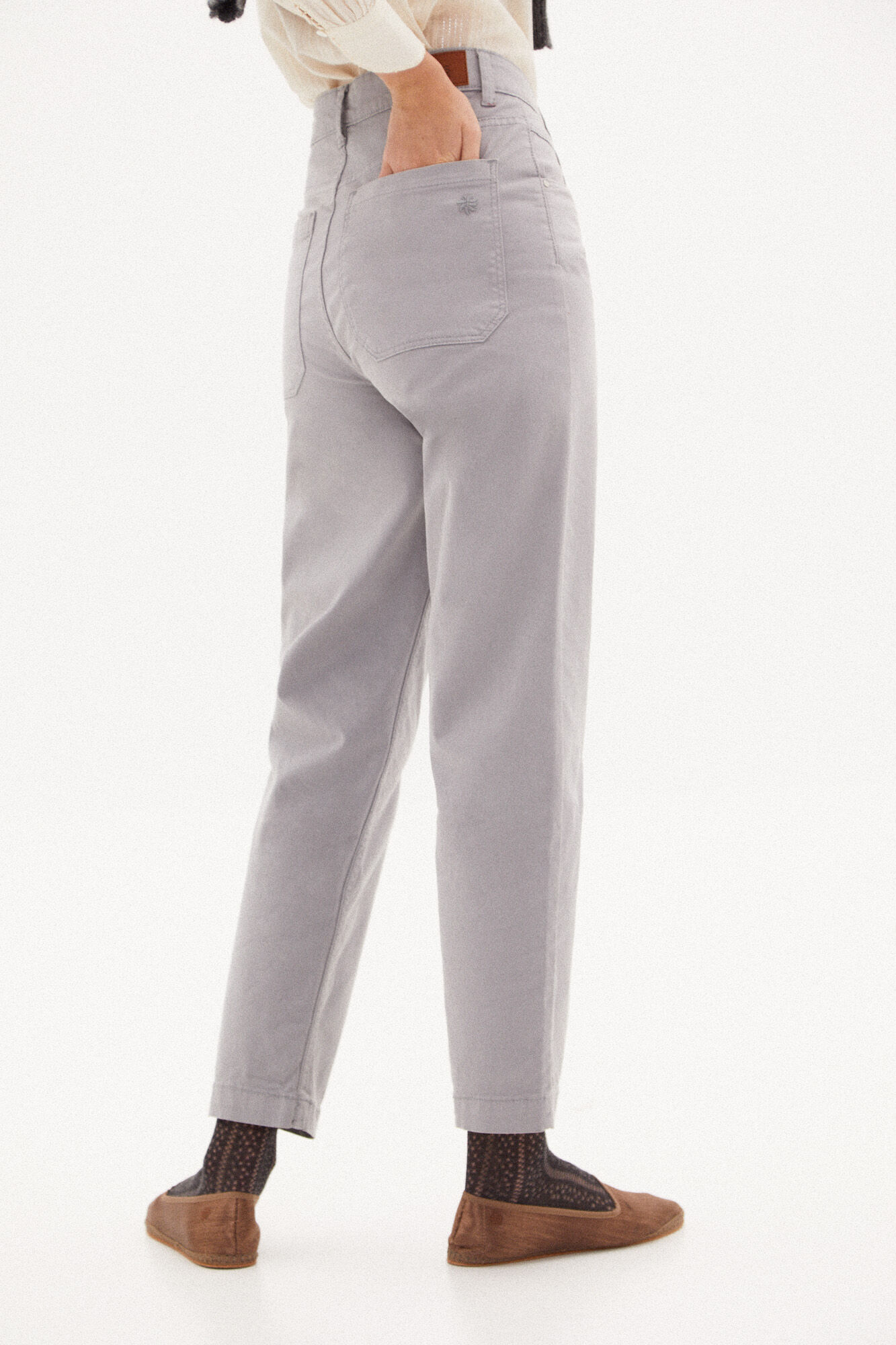 Calça jeans Angela Slim - Marrom