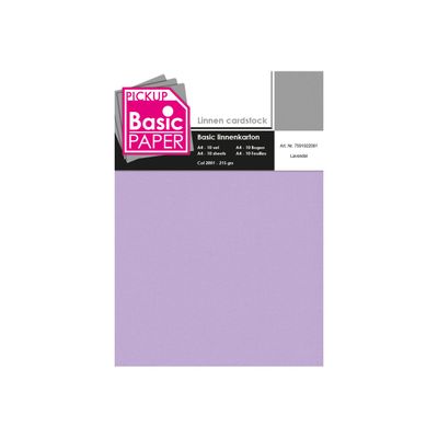 Pickup - Carton de lin - A4 (210 x 297 mm) - 215 g/m² - 10 feuilles - mauve