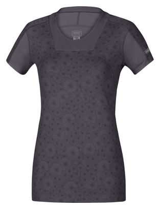 GORE RUNNING WEAR Maillot Manches Courtes AIR LADY PRINT Gris Femme