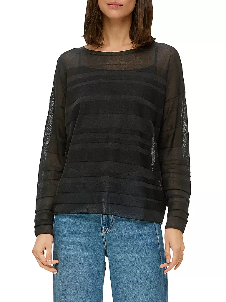 S.OLIVER Pullover schwarz