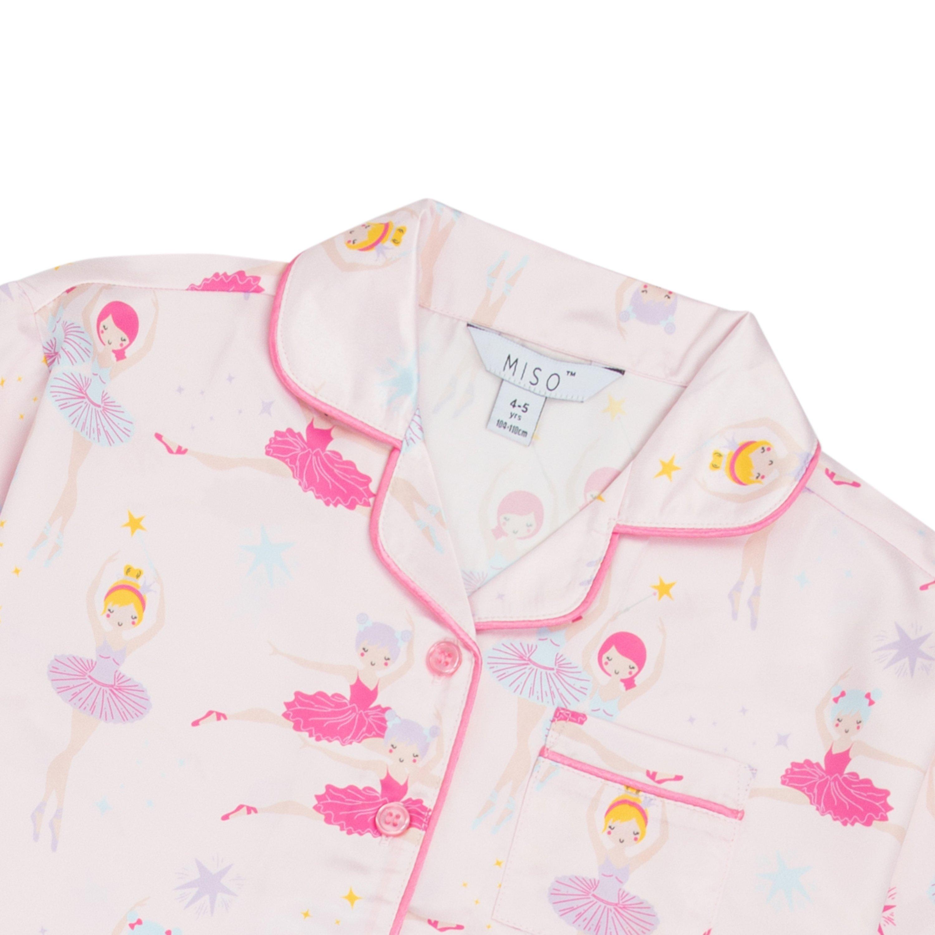 Miso Kids Girls Fairy Satin Pyjama Set