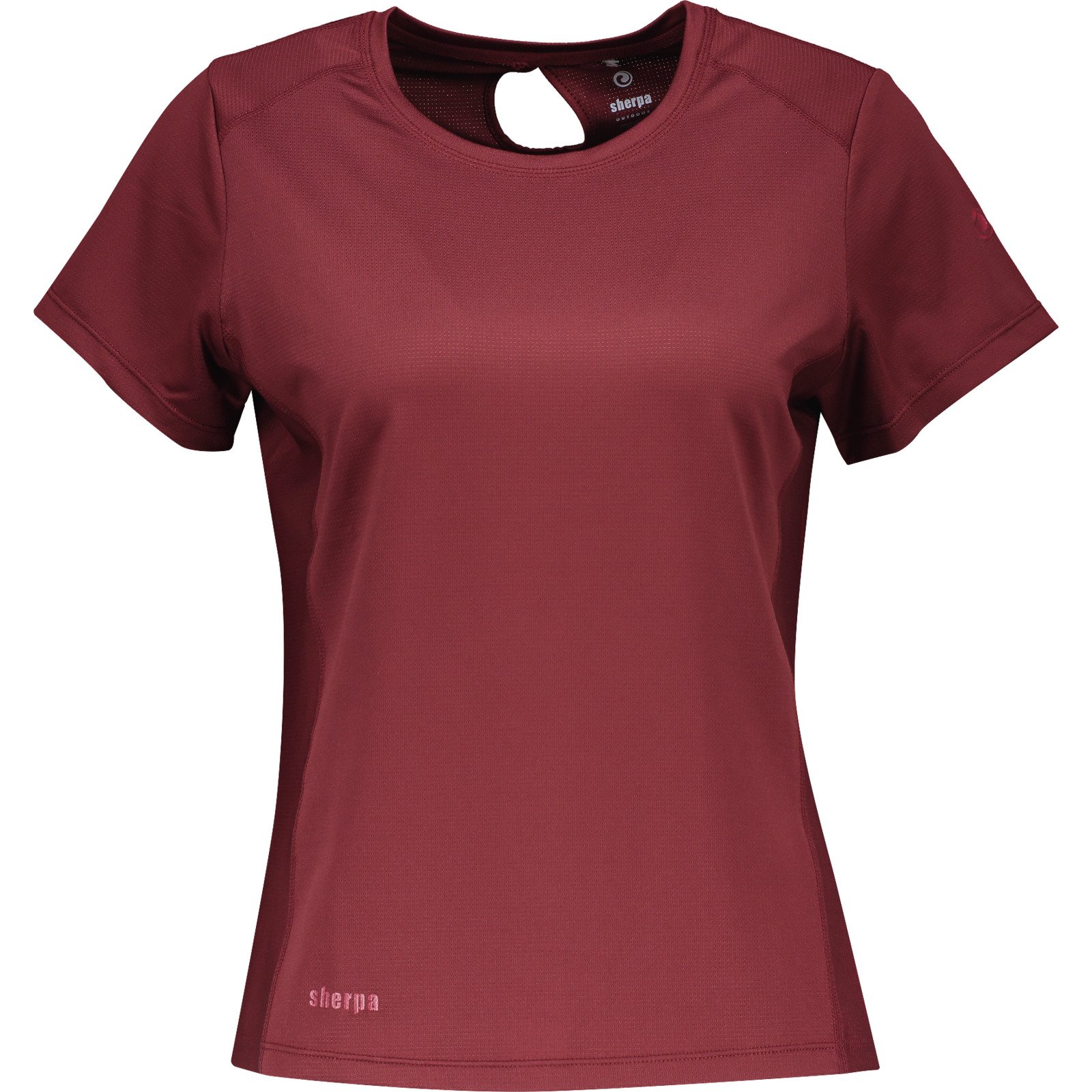 Sherpa Damen-Funktions-T-Shirt Dowa L, bordeaux