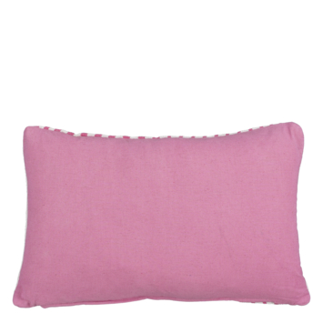 Sierkussen streep roze - l55xb35xh10cm