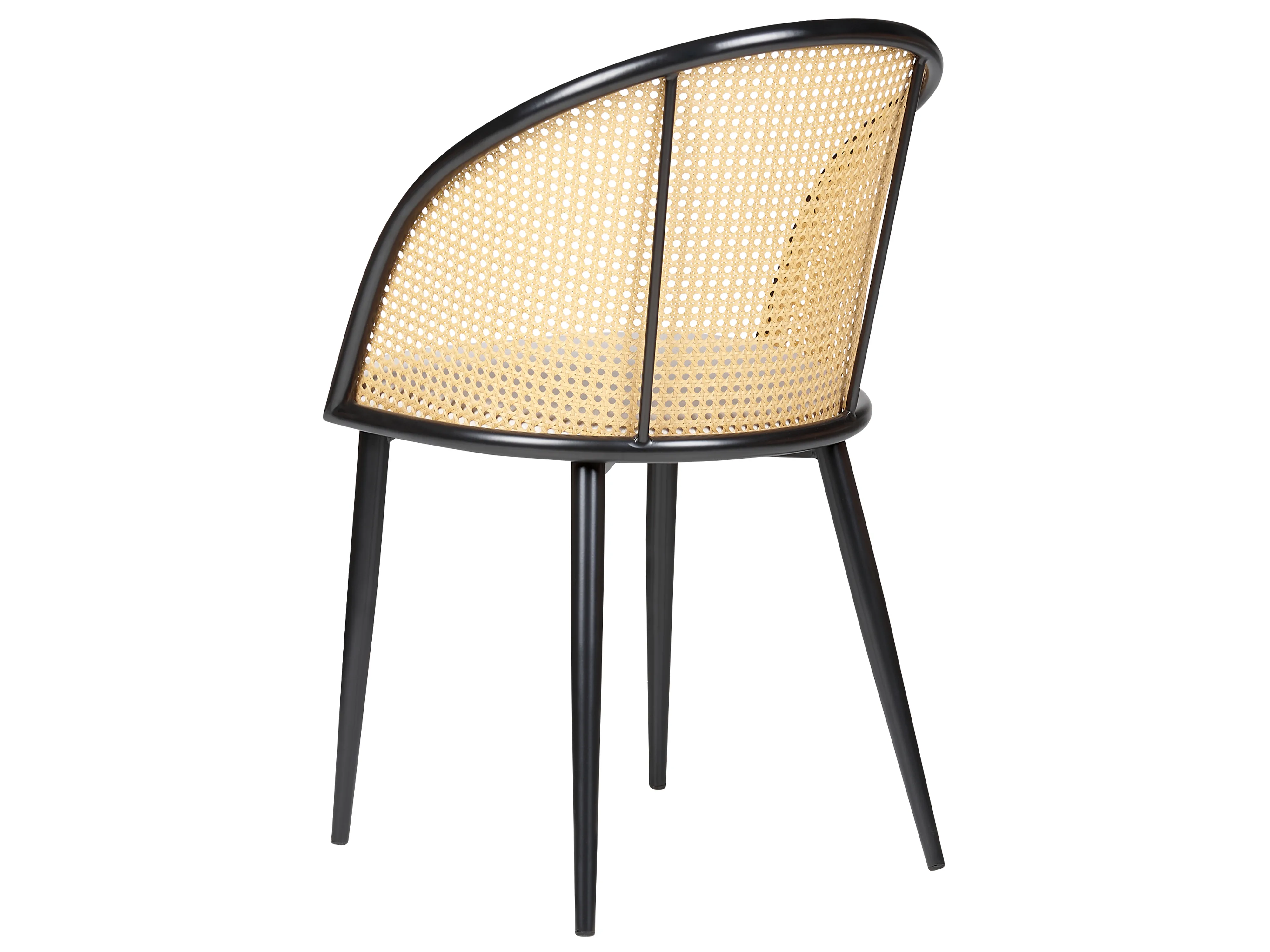 Set van 2 eetkamerstoelen CORNELL Metaal Zwart