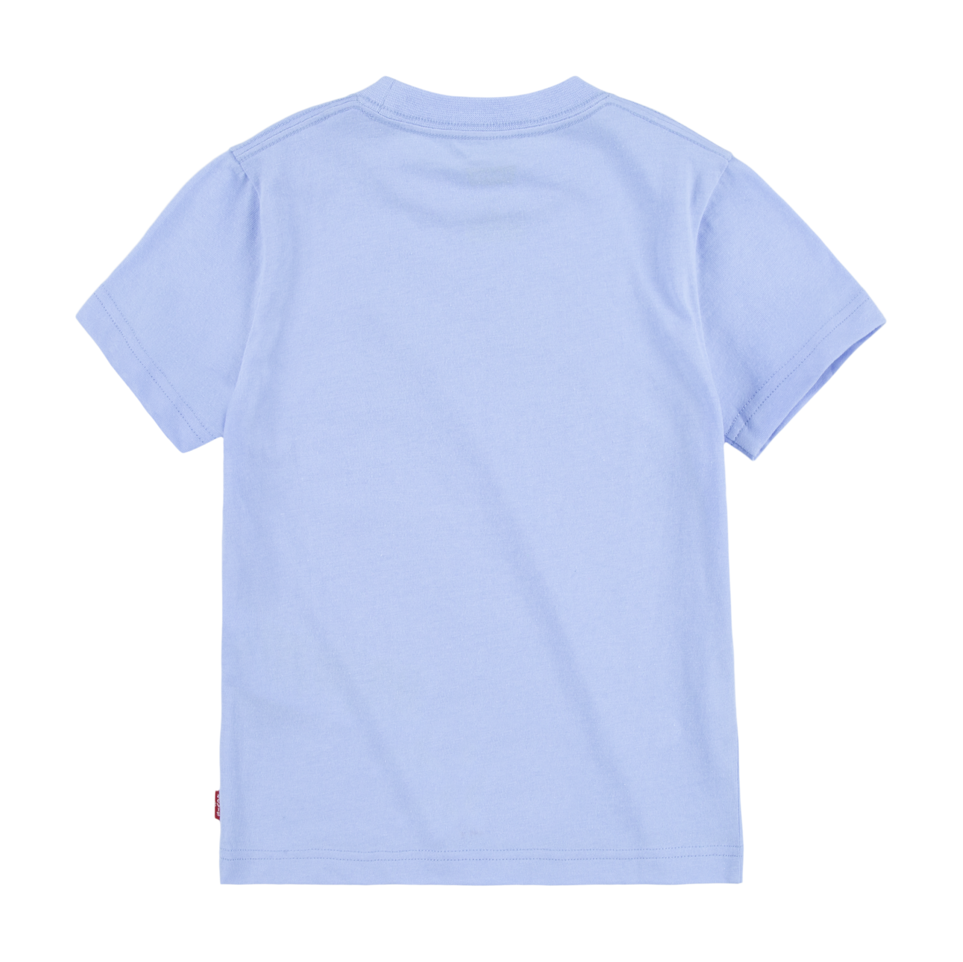 Tee-shirt col rond sérigraphié en coton | Bleu