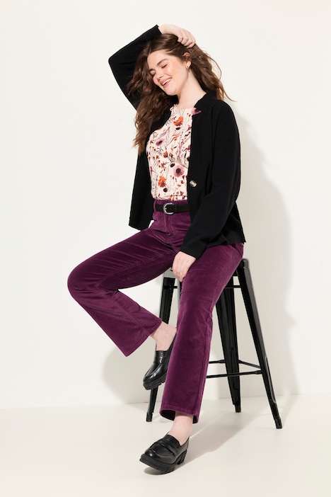 Cordhose Marie, Bootcut, Komfortbund, Biobaumwolle